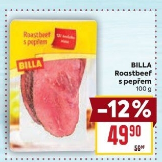 Roastbeef s pepřem Billa