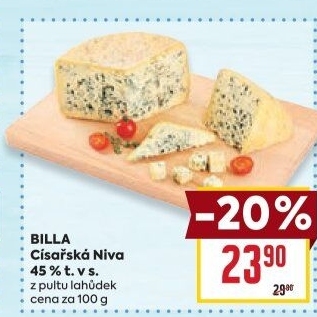 Sýr Niva císařská 45% Billa