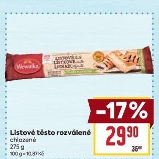 Těsto listové Wewalka