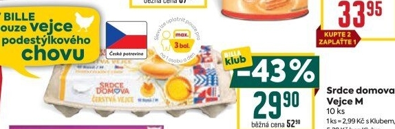 Vejce z podestýlky M Srdce Domova