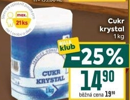 Cukr krystal Cukrovar Vrbátky