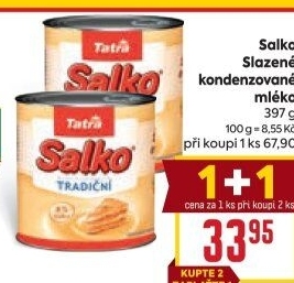 Mléko kondenzované Salko Tatra