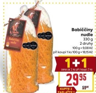 Polévkové nudle Babiččiny Druid