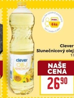 Slunečnicový olej Clever