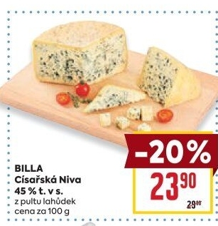 Sýr Niva císařská 45% Billa