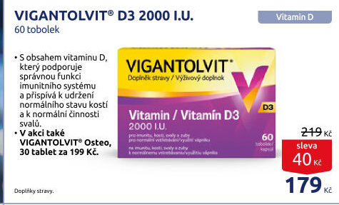 Doplněk stravy tobolky Vigantolvit D3