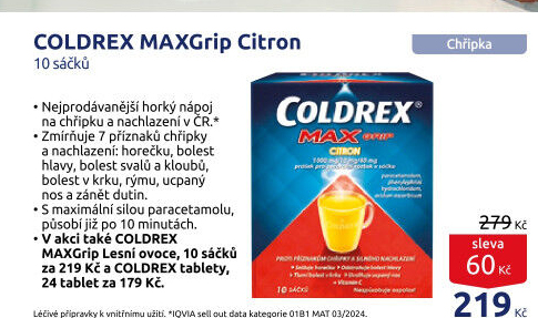 Horký nápoj MaxGrip Coldrex