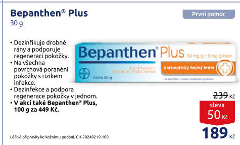 Krém hojivý Bepanthen Plus