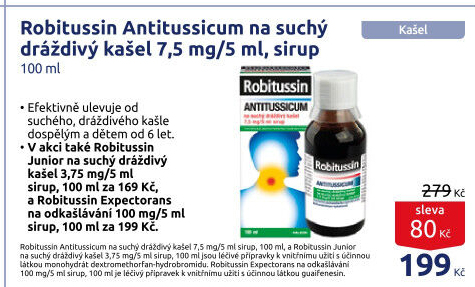 Sirup proti kašli Antitussicum Robitussin