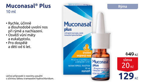 Sprej nosní Muconasal Plus