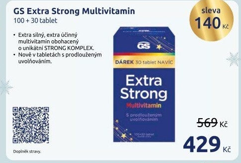 Doplněk stravy Extra Strong Multivitamin GS