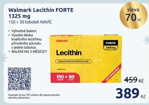 Doplněk stravy Lecithin Forte Walmark