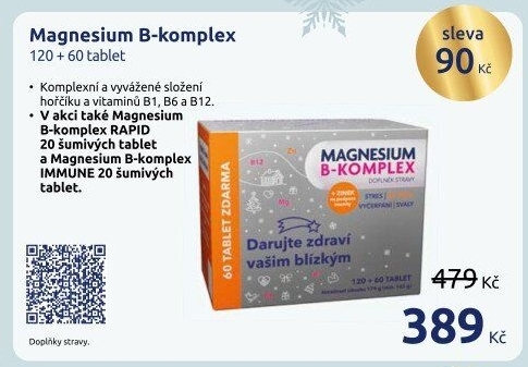 Doplněk stravy Magnesium B-komplex Glenmark