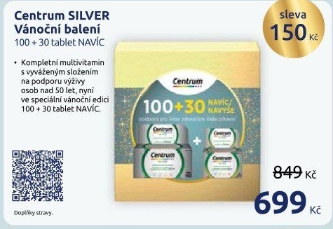 Doplněk stravy Silver Centrum - dárkové balení