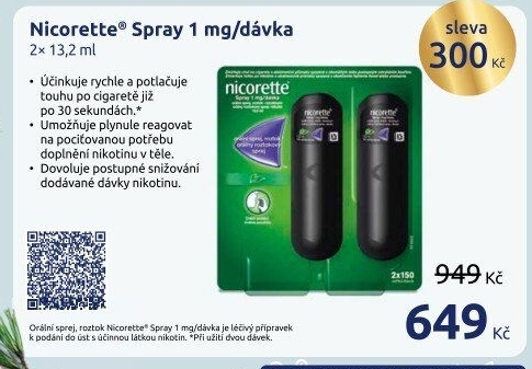 Sprej nikotinový Nicorette
