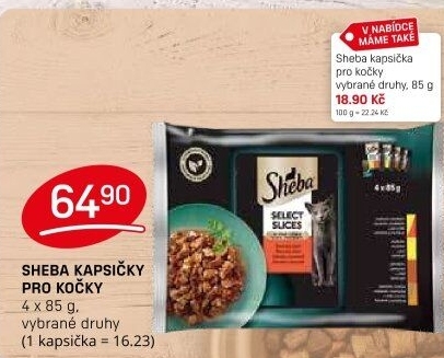 Kapsičky pro kočky Sheba