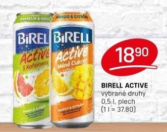 Nealkoholické pivo ochucené Active Birell