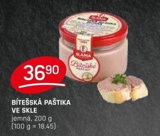 Paštika bítešská jemná Sláma