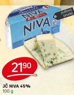 Sýr Niva Jihočeská 45% Madeta