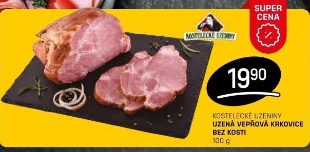 Vepřová krkovice uzená bez kosti Kostelecké uzeniny