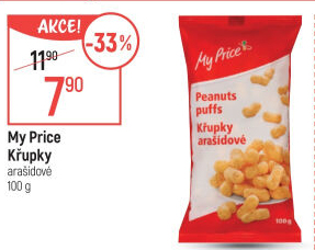 Křupky arašídové My Price