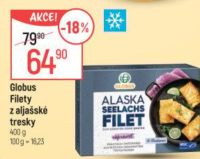 Filety z aljsašské tresky mražené Globus