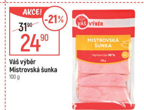 Šunka dušená Mistrovská Váš Výběr
