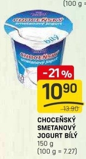 Bílý jogurt smetanový Choceňský
