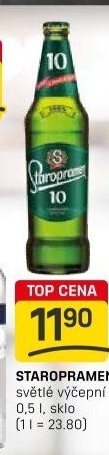 Pivo světlé výčepní 10° Staropramen