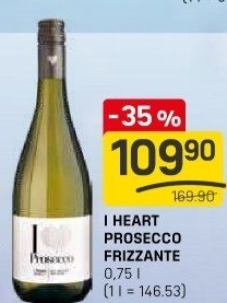 Prosecco Frizzante I Heart