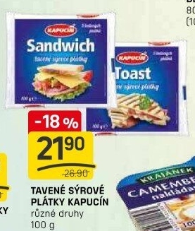 Sýr tavený Kapucín