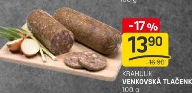 Tlačenka venkovská Krahulík