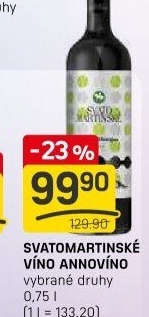Vína Annovino Lednice - Svatomartinské