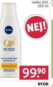 Mléko pleťové čisticí proti vráskám Q10 Nivea