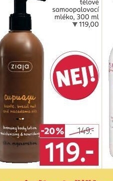 Mléko samoopalovací Ziaja