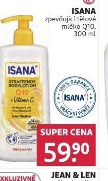 Tělové mléko zpevňující Q10 Isana