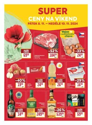 akční leták BILLA 6.11.2024-12.11.2024