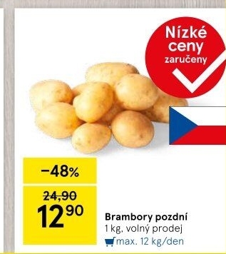 Brambory konzumní pozdní