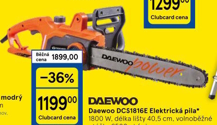 Elektrická řetězová pila Daewoo