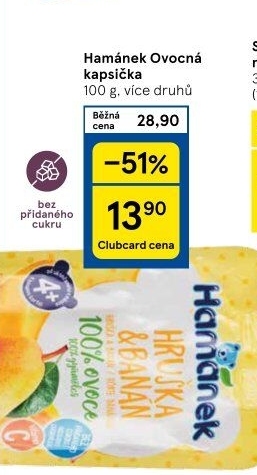 Kapsička ovocná Hamánek