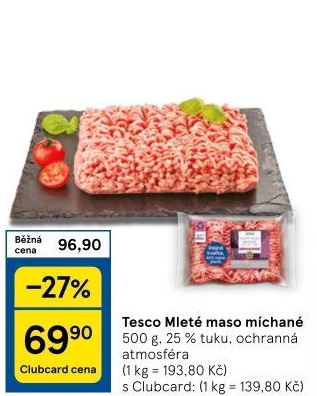 Mleté maso mix Tesco