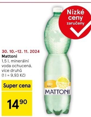 Ochucená voda Mattoni