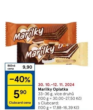 Oplatky Marilky Marila