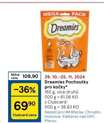 Pamlsky pro kočky Dreamies Whiskas