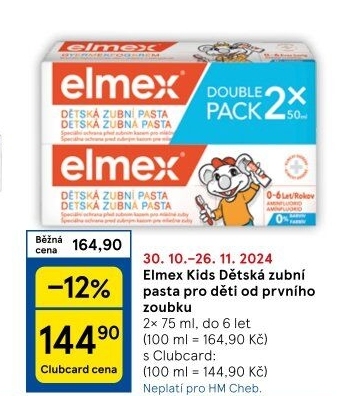 Pasta na zuby dětská Elmex