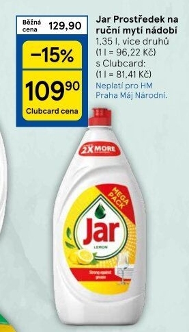 Prostředek na nádobí Jar