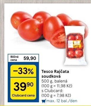 Rajčata soudková Tesco