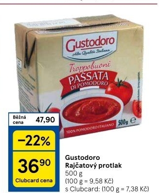 Rajčatový protlak Gustodoro