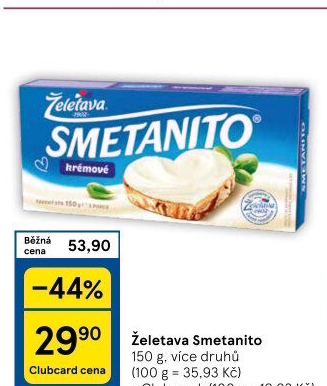 Sýr tavený Smetanito Želetava
