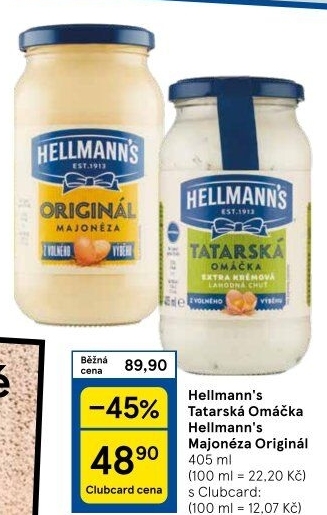 Tatarská omáčka Hellmann'